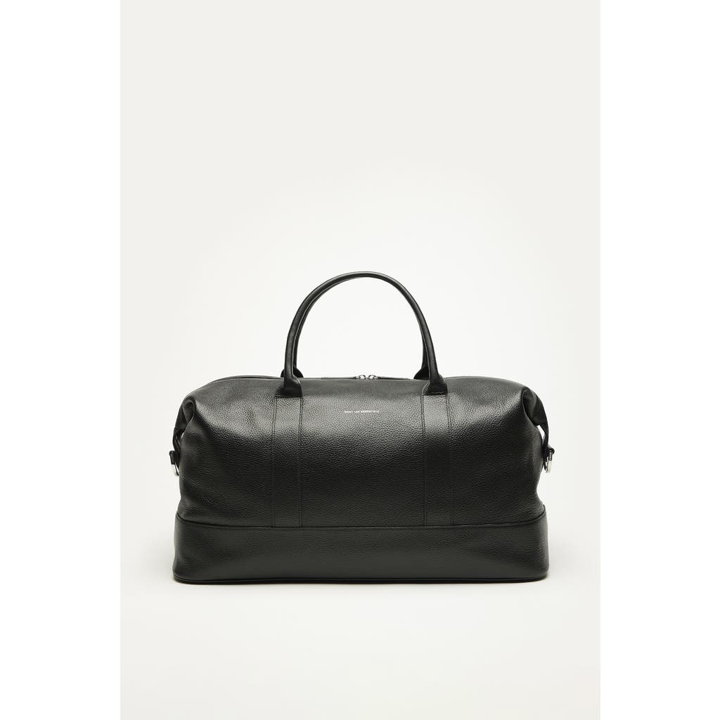Want Les Essentiels De La Vie Want Les Essentiels Kelowna Pebble-grained Leather Weekender Bag In Black