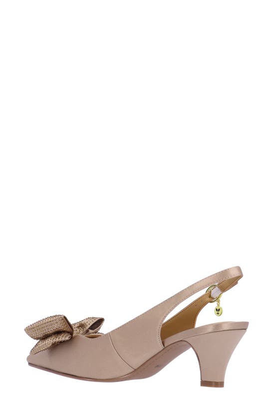 Shop J. Reneé Weslee Slingback Pointed Toe Pump In Beige