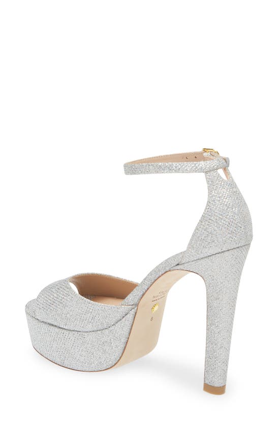 Stuart Weitzman Disco Platform Sandal In Crystal