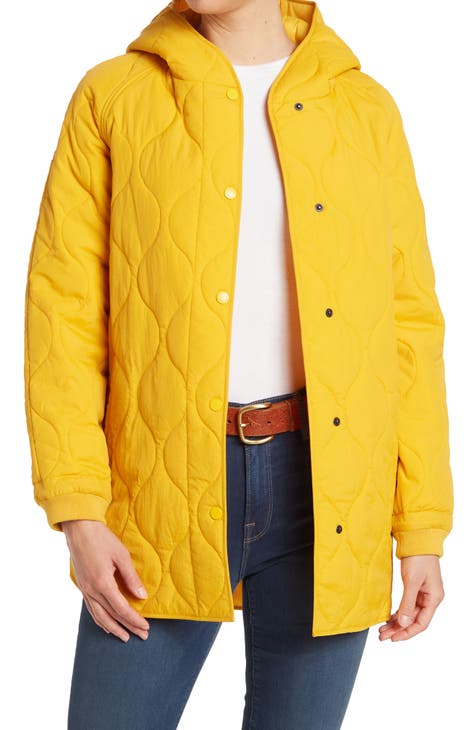 Women S Yellow Puffer Quilted Parka Jackets Nordstrom Rack Parka Jackets Nordstrom Rack, Nordstrom Rack Winter Coat Clearance