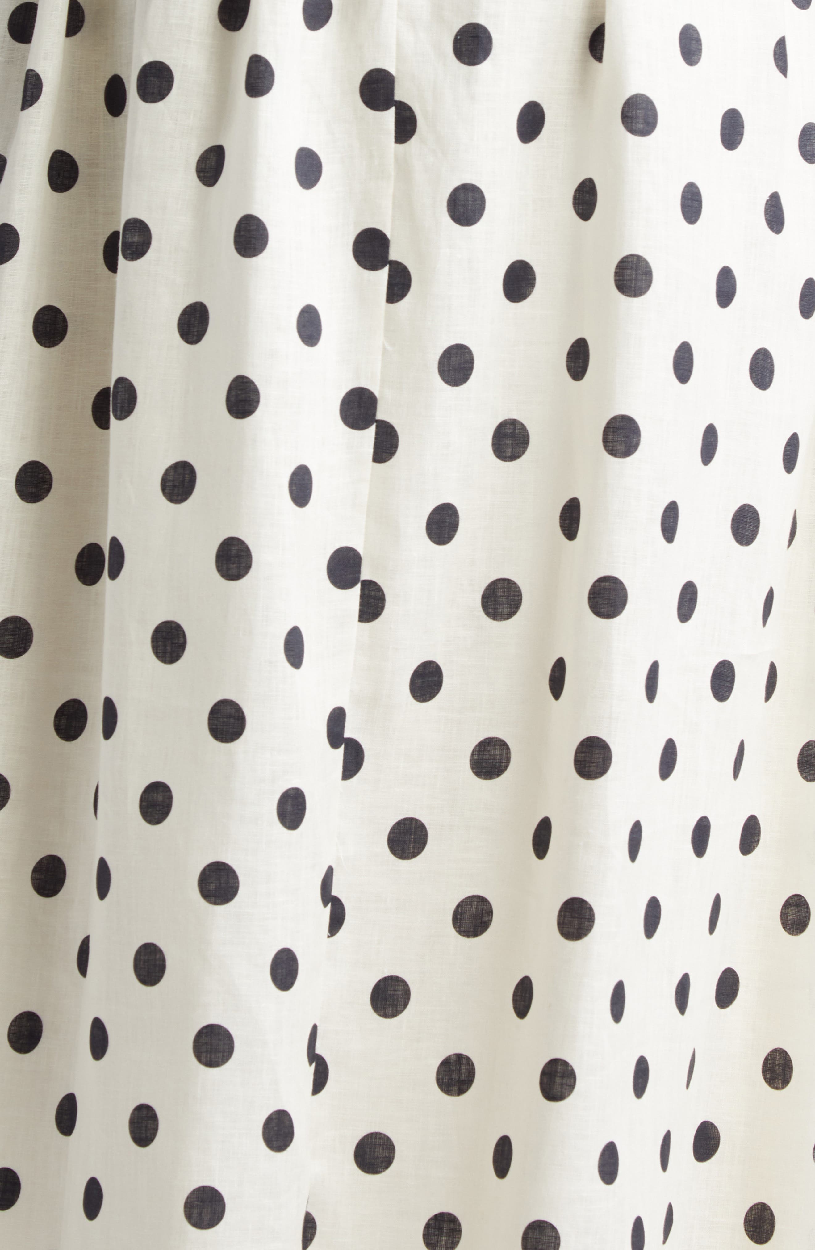 Zimmermann Polka Dot Pleated Linen Midi Dress in Cream/Black Dot | Smart Closet Zimmermann Polka Dot Pleated Linen Midi Dress in Cream/Black Dot | Smart Closet