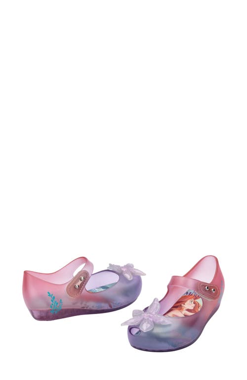 Shop Melissa X Disney® The Little Mermaid Ultragirl Ii Mary Jane In Clear/purp