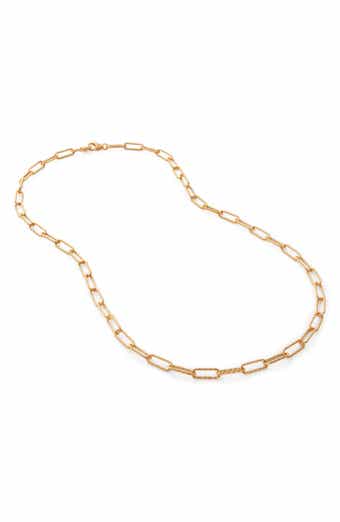 Gold Snake Chain Necklace 50cm/20' | Women's Designer Jewelry by Monica Vinader