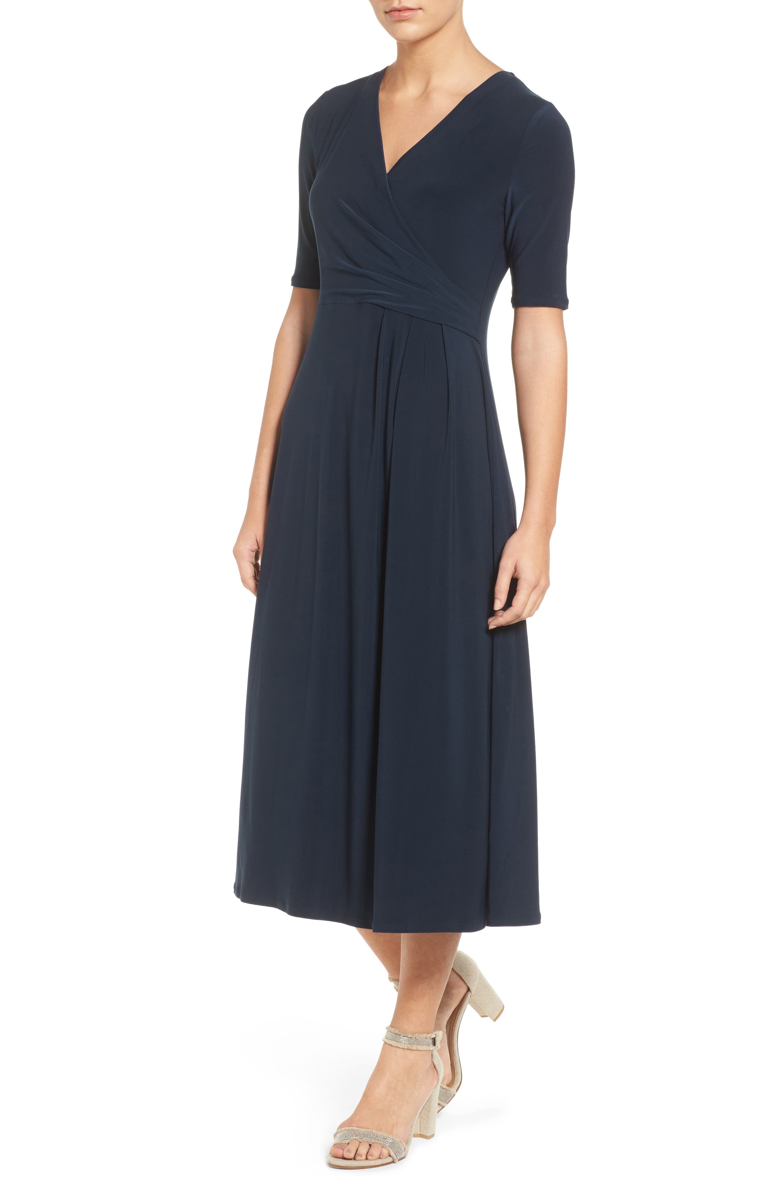 Chaus Faux Wrap Midi Dress Nordstrom