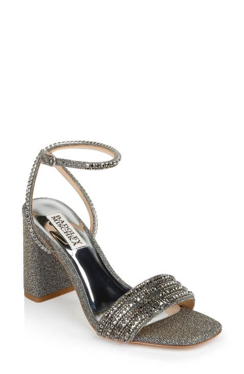 Metallic Block-Heel Sandals for Women | Nordstrom