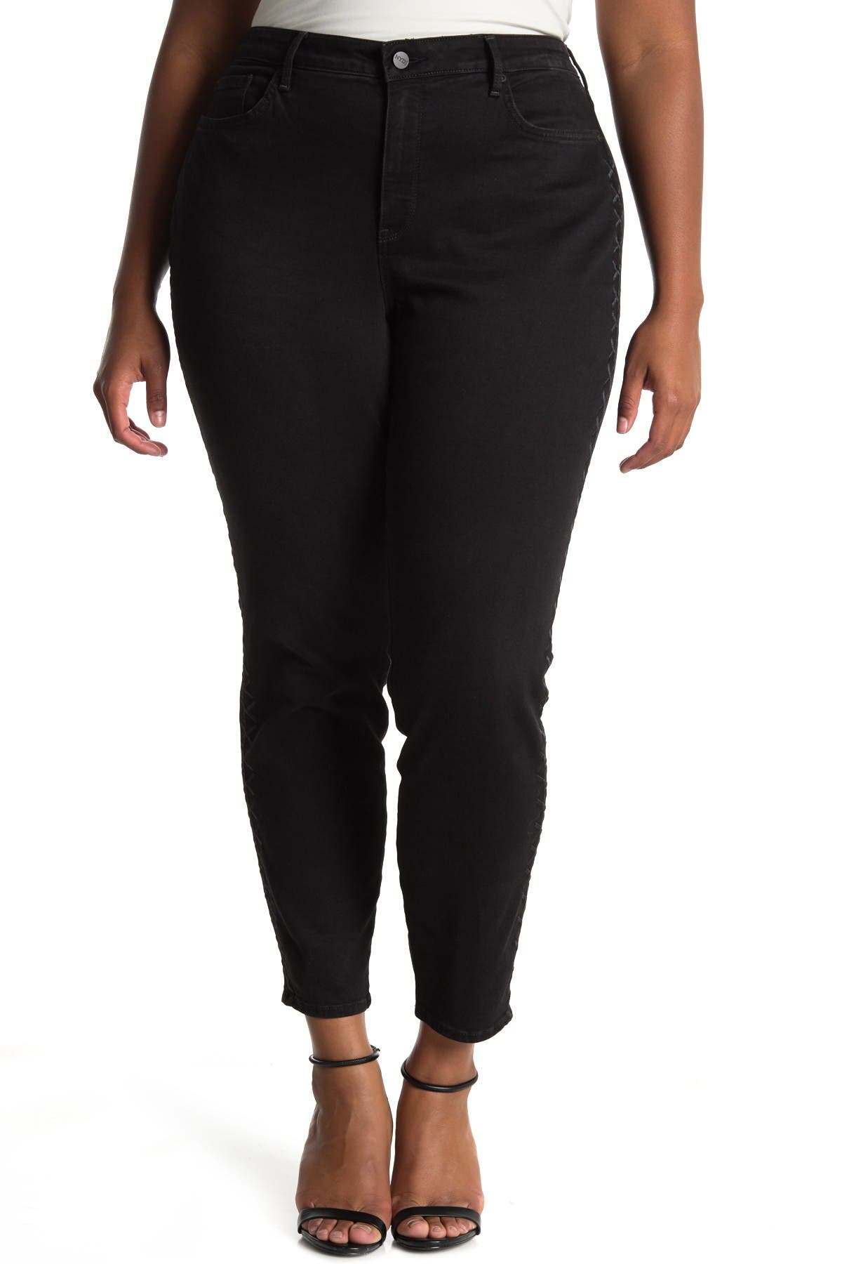 nydj ami skinny jeans black