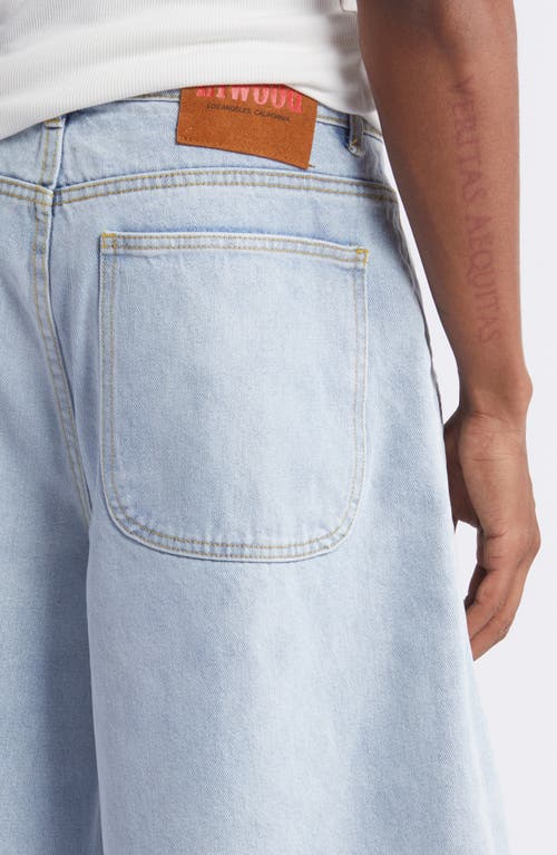 ELWOOD ELWOOD TRAPEZOID DENIM SHORTS 