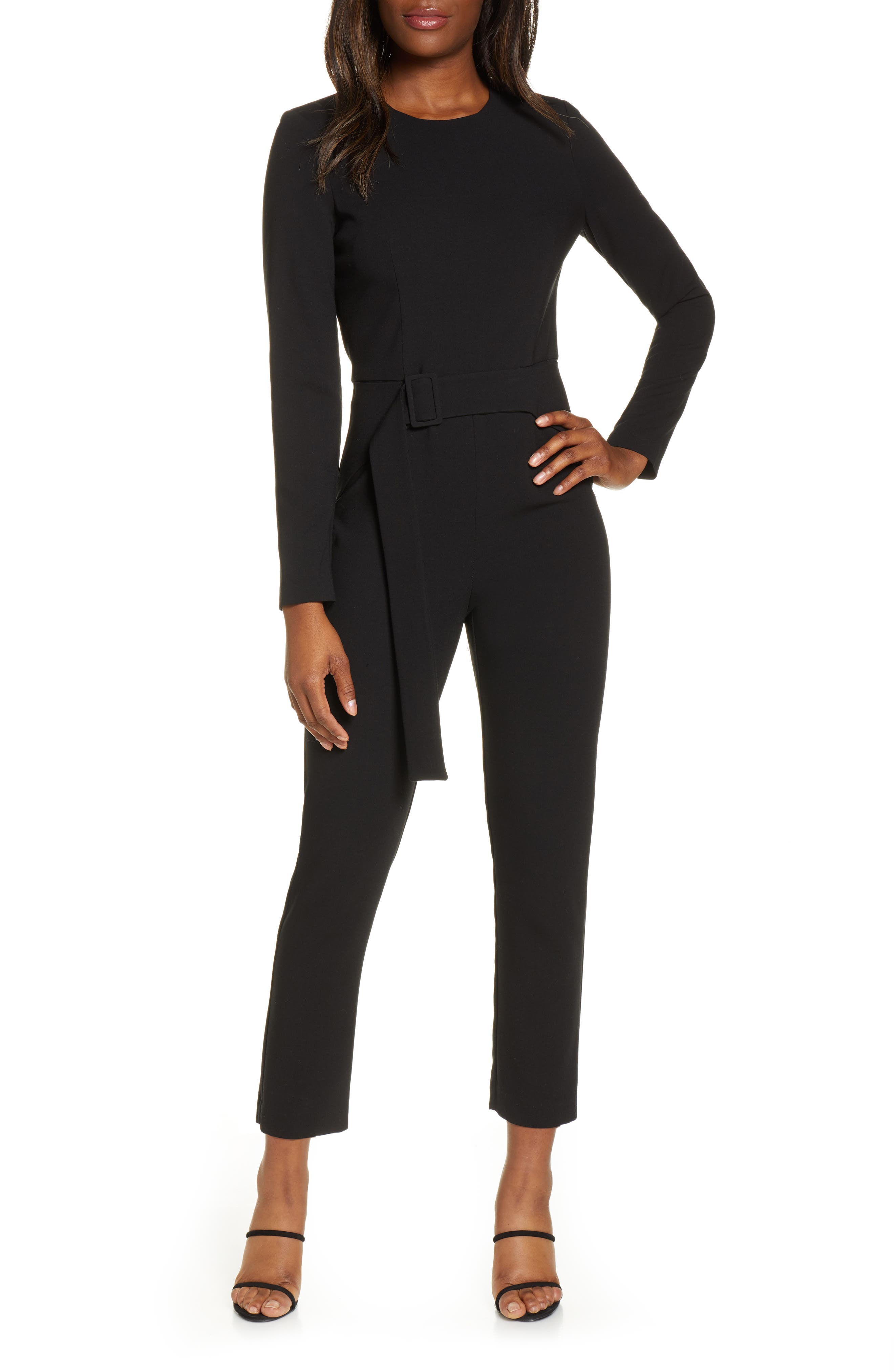 black halo jumpsuit nordstrom