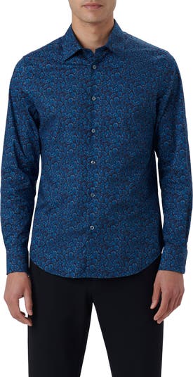 Julian Shaped Fit Stretch Button-Up Shirt