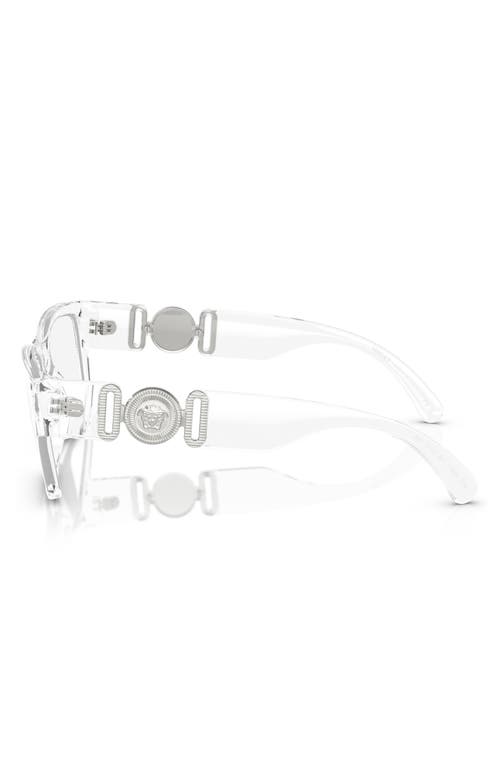 Versace 53mm Pillow Optical Glasses In Crystal