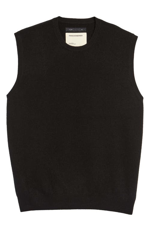 Sleeveless Cashmere Sweater in Black