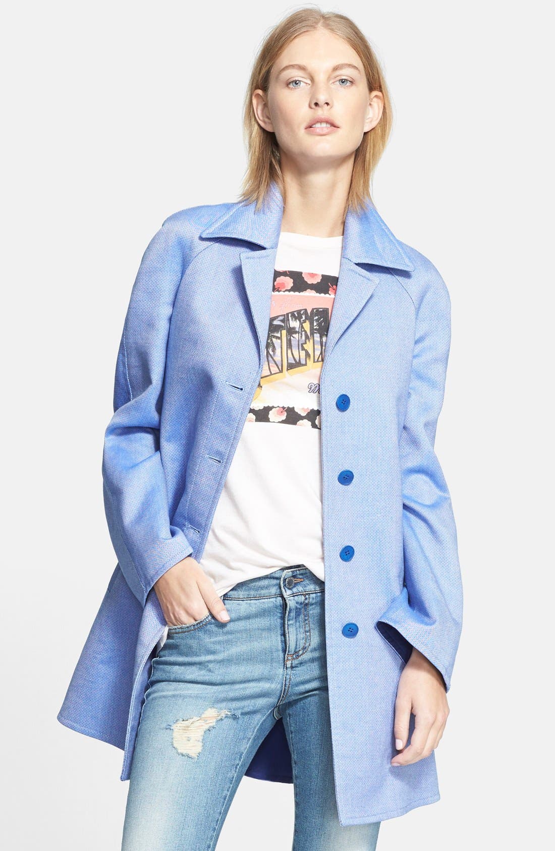 Stella McCartney Martingale Back Swing Coat Nordstrom