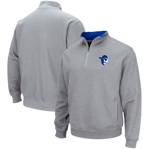 Pittsburgh Pirates Nike Team Logo Element Performance Half-Zip Sweatshirt -  Heathered Gray