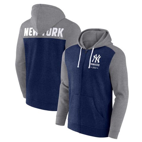 New York Yankees Mitchell & Ness Sealed The Victory Quarter-Zip Pullover Jacket - Heathered Gray