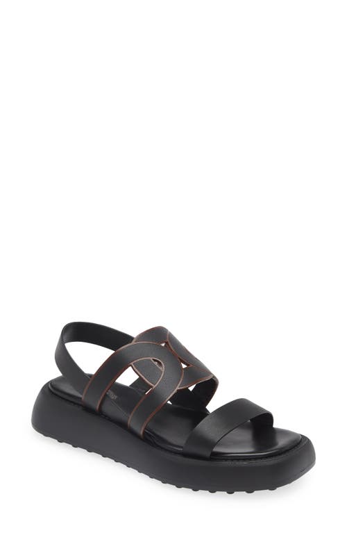 Tod's Kate Chain Detail Slingback Sandal Nero at Nordstrom,