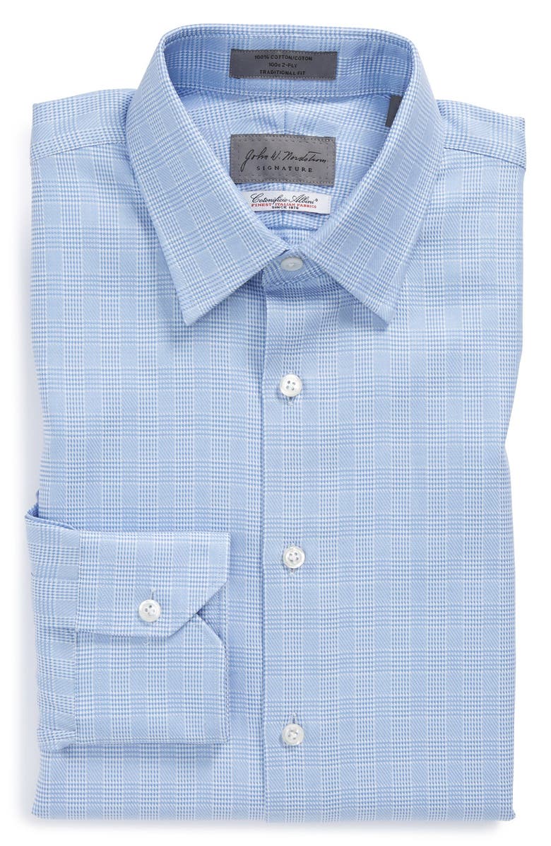 John W. Nordstrom® Signature Traditional Fit Plaid Dress Shirt | Nordstrom