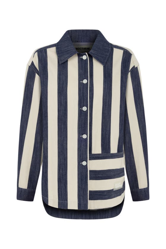 Shop Nocturne Striped Jacket In Multi-colored