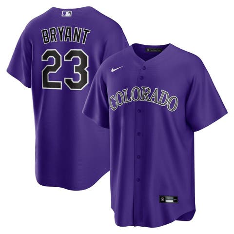 Youth Kris Bryant Colorado Rockies Replica Black Alternate Jersey