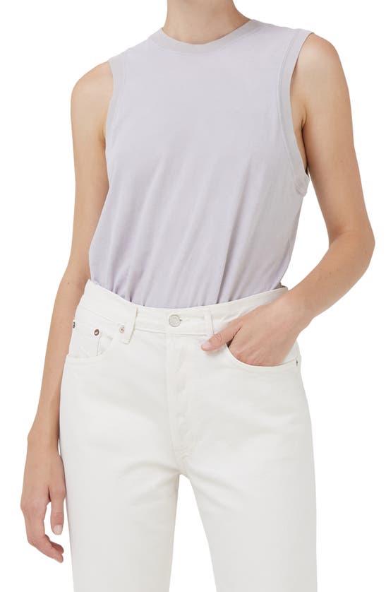 Agolde Amara Cotton Muscle T-shirt In Parfait