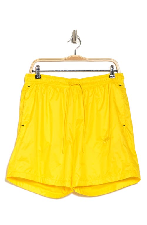 Shop Nike Sportswear Tech Pack Woven Shorts In Tour Yellow/black/sulfur