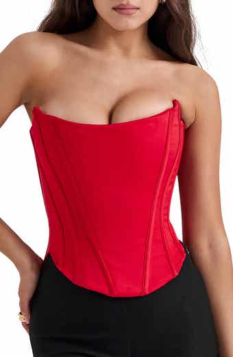 MOONGATE - Strapless Plunge Corset Top