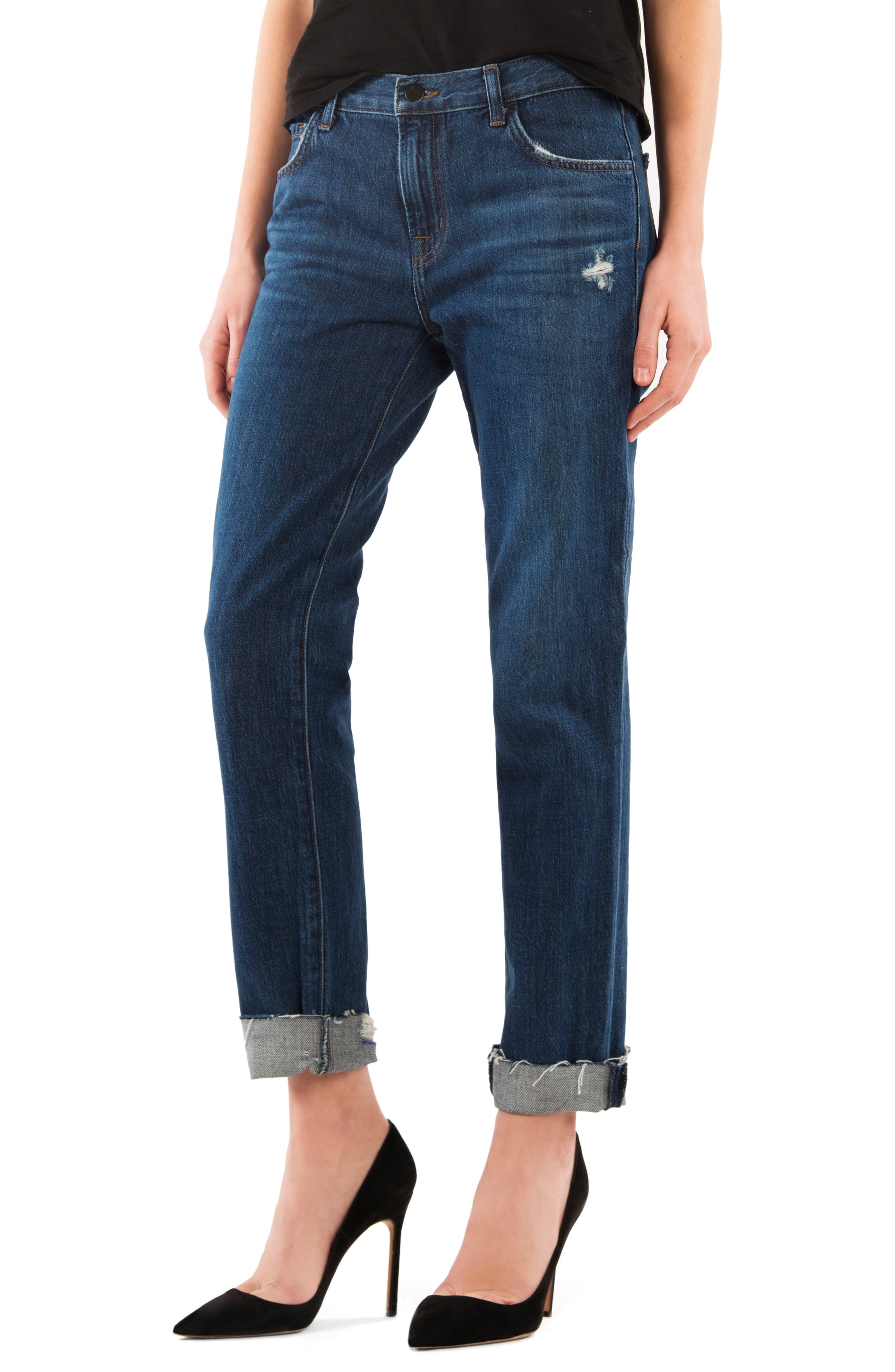 j brand johnny mid rise boy fit jeans