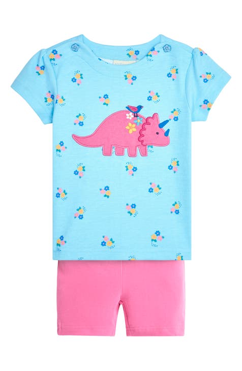 Dinosaur Appliqué T-Shirt & Shorts Set (Baby)