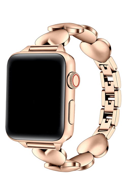 The Posh Tech Aphrodite 42mm Apple Watch® Bracelet Watchband In Rose Gold