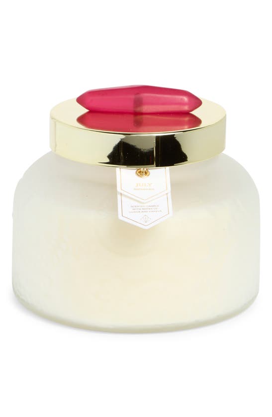 Shop Portofino Candles July Birthstone Ruby Garden Jar Candle In White