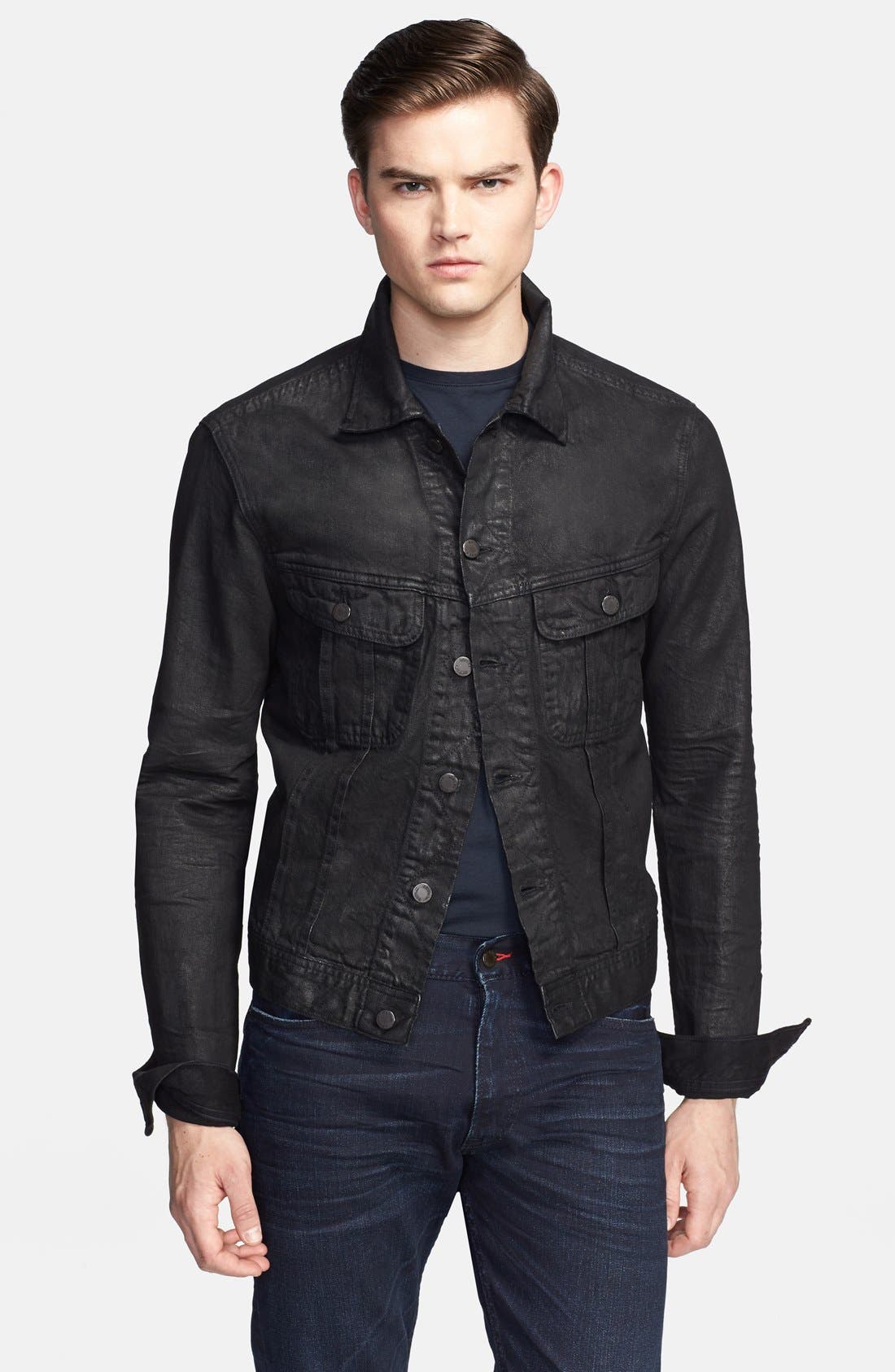 ralph lauren black jean jacket