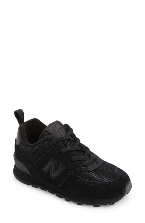 New Balance Kids' 574 Sneaker In Black/black
