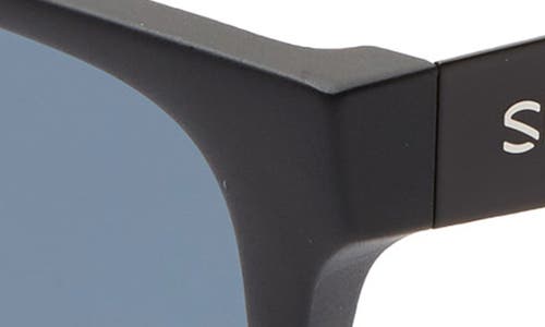 Smith Lowdown Steel 56mm Chromapop™ Polarized Sunglasses In Matte Black/black