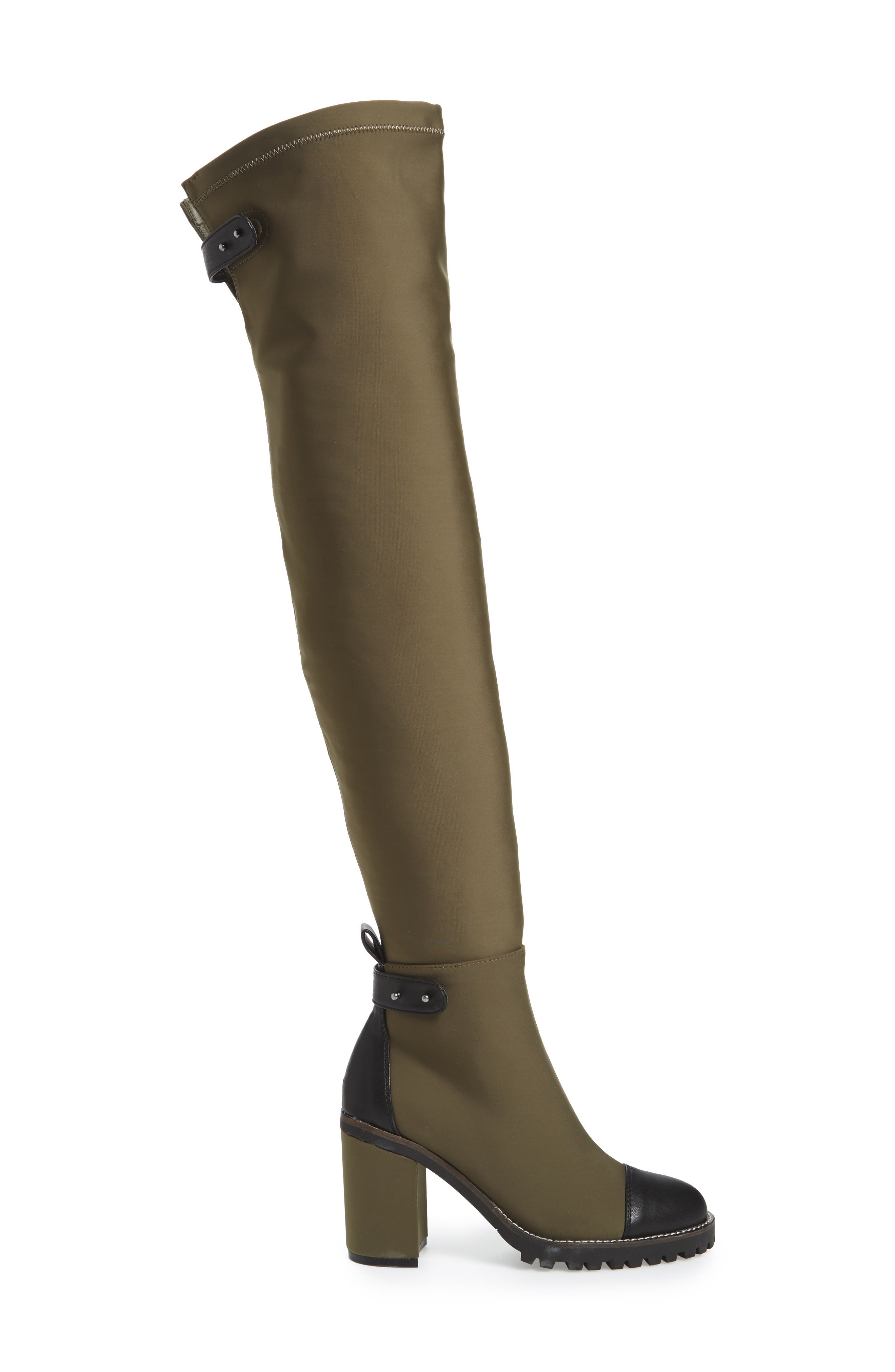 jerry over the knee lug sole boot