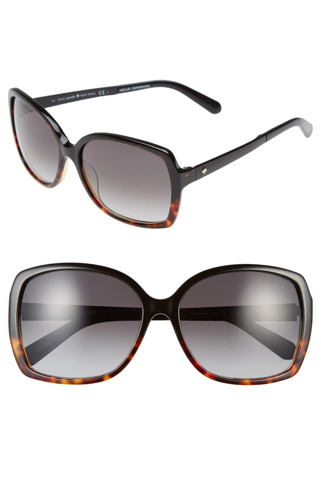 kate spade new york 'darrilyn' 58mm butterfly sunglasses Nordstrom