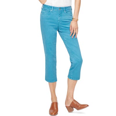 Nydj Side Slit Capri Skinny Jeans, 8 (similar to 1) - Blue