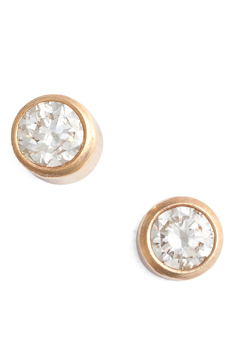 Zoë Chicco Diamond Bezel Stud Earrings | Nordstrom