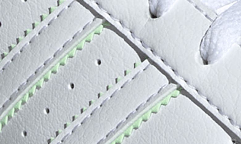 Shop Adidas Originals Kids' Superstar Sneaker In White/ Green Spark/ White