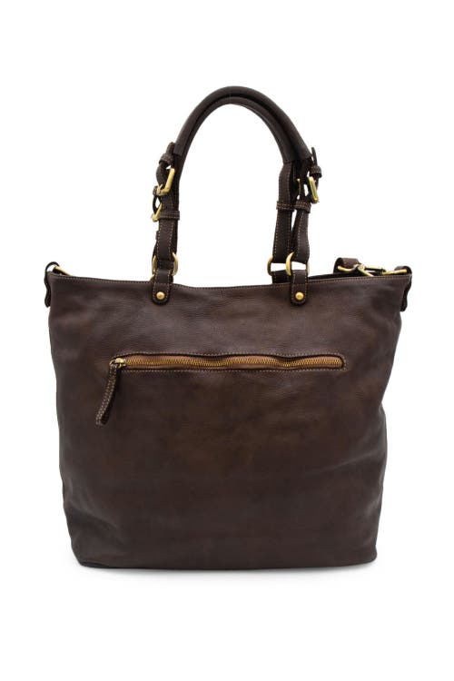 Bolsa Nova Nora Patchwork Tote In Chocolate