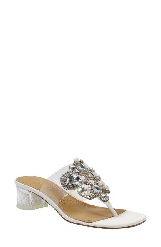 J. Reneé Maribela Sandal In Clear/ White | ModeSens