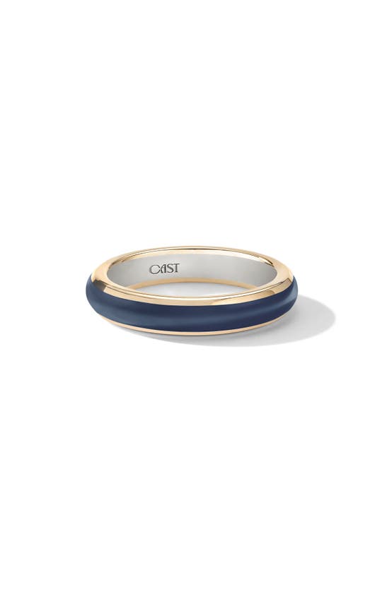 Shop Cast The Halo Stacking Ring In Navy