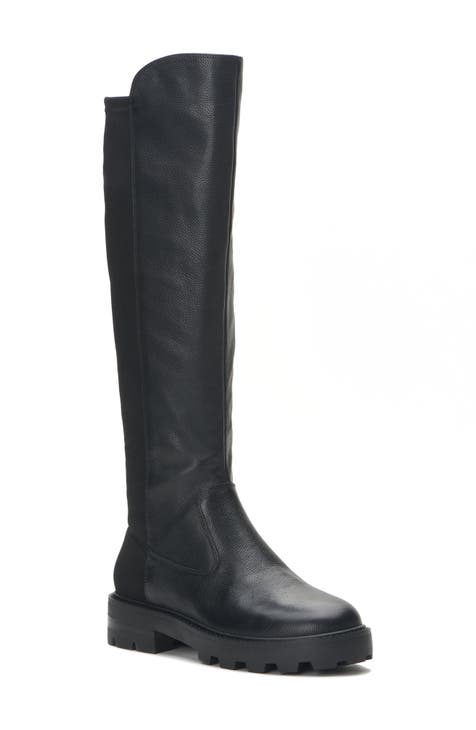 knee high black leather boots | Nordstrom