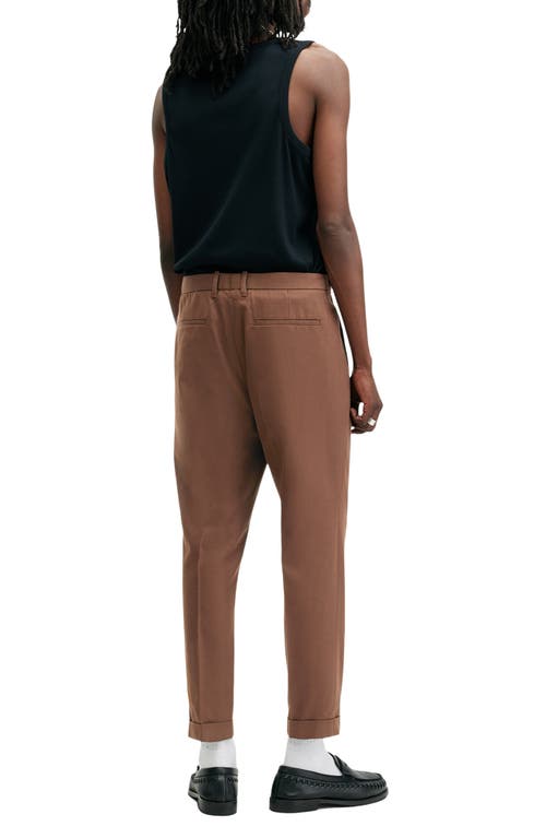 Shop Allsaints Tallis Cotton & Wool Pants In Blunt Brown