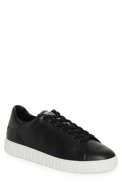 Shop Versace Greca Sneaker In Black