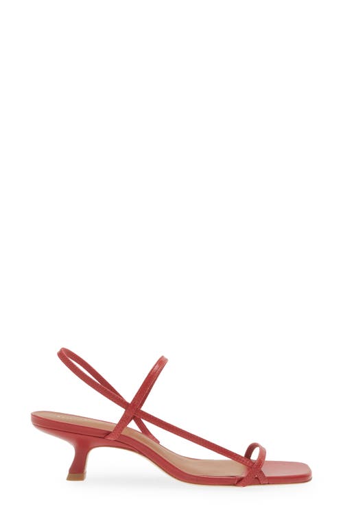 Reformation Serenity Bare Sandal In Scarlet