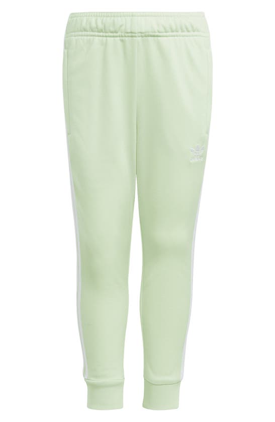 Shop Adidas Originals Kids' Adicolor Superstar Recycled Polyester Track Jacket & Pants Set In Semi Green Spark