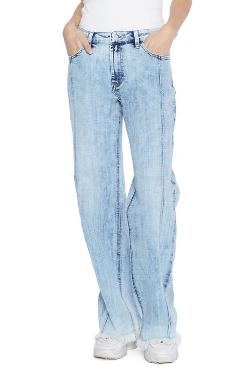 Wash Lab Blessed Relaxed Fit Jeans in Faded Blue Light