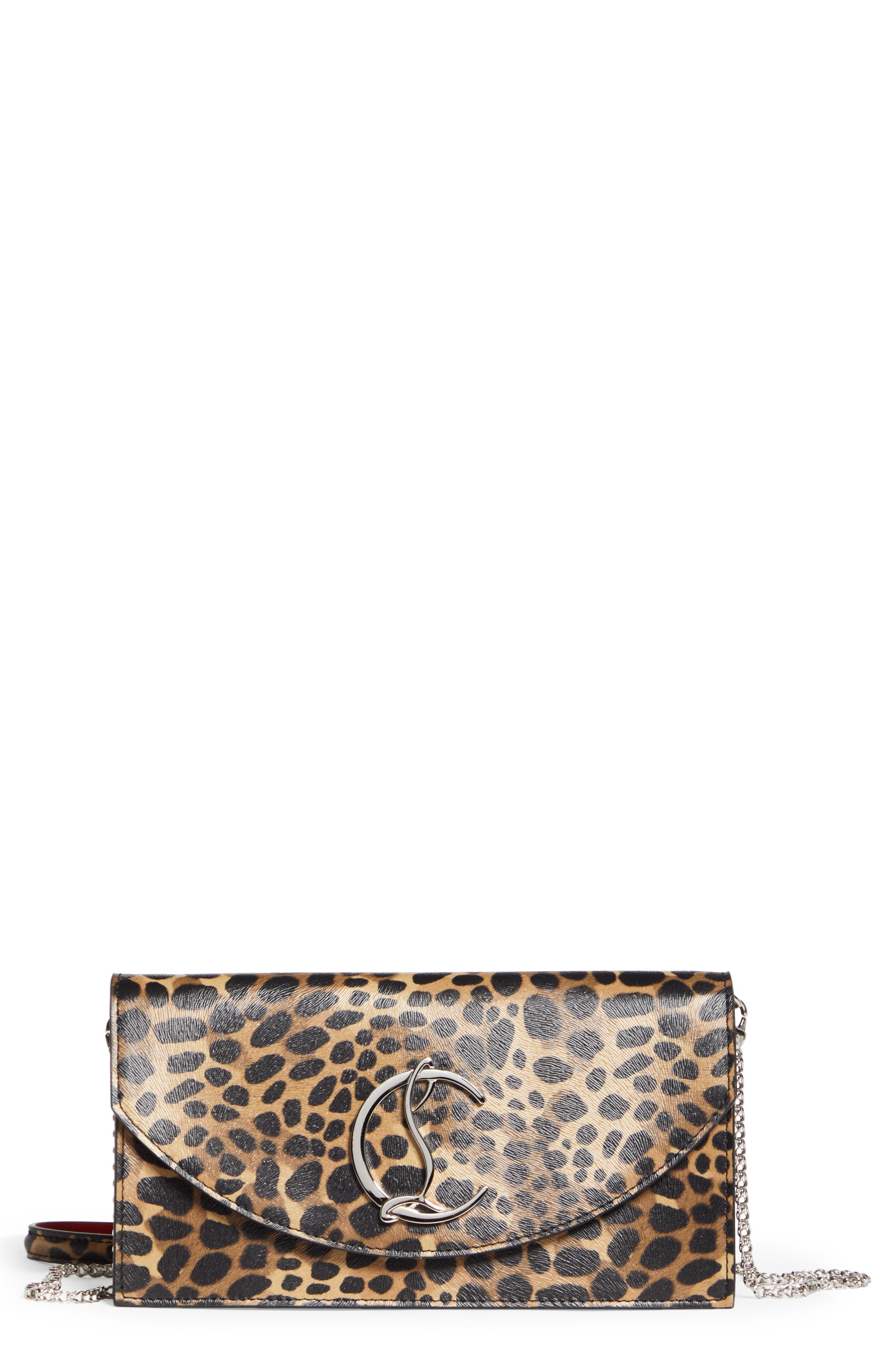 louboutin leopard bag