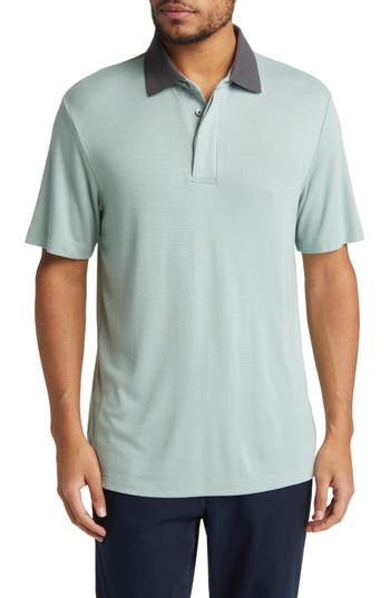 Theory Kayser Anemone Milano Polo In Blue Surf