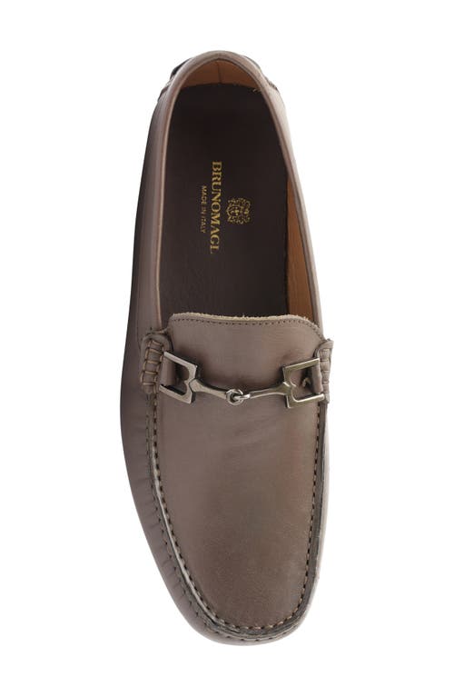Bruno Magli Men's Xander Horse-bit Strap Leather Drivers In Brown Leather