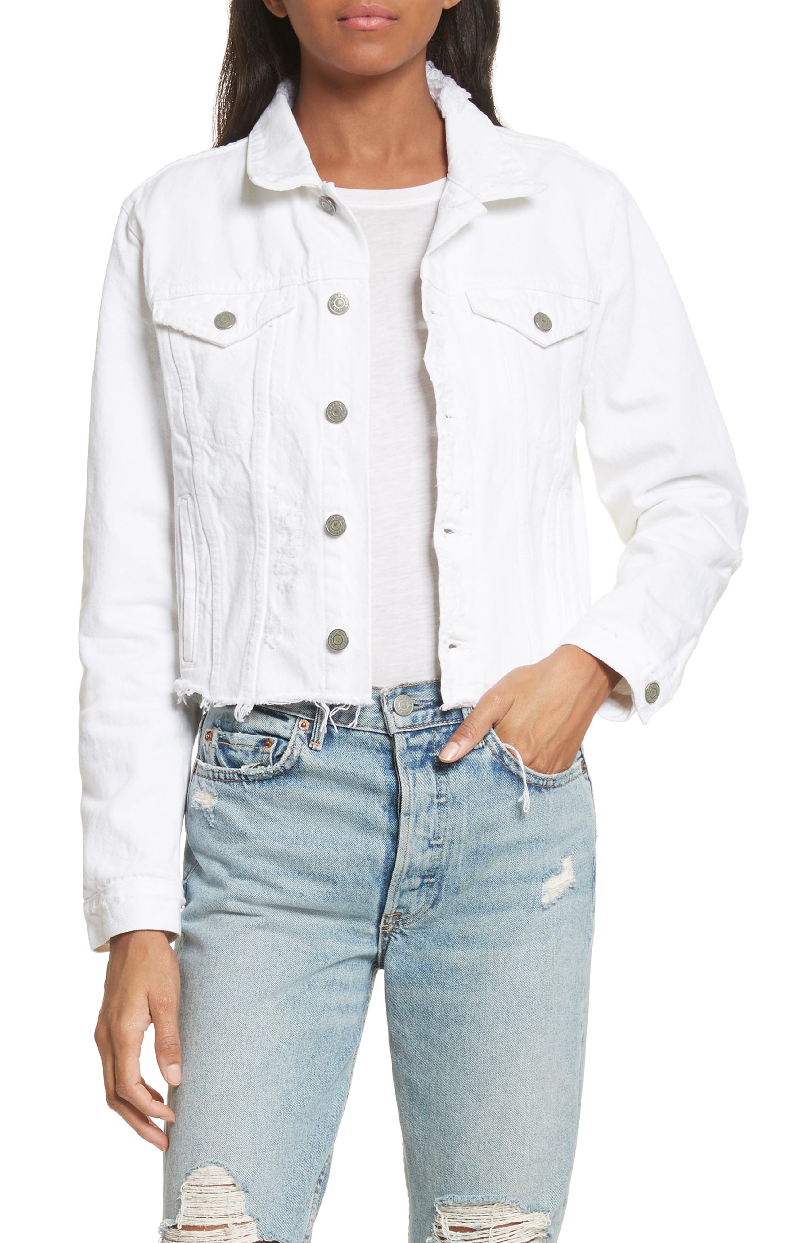 cara cropped denim jacket
